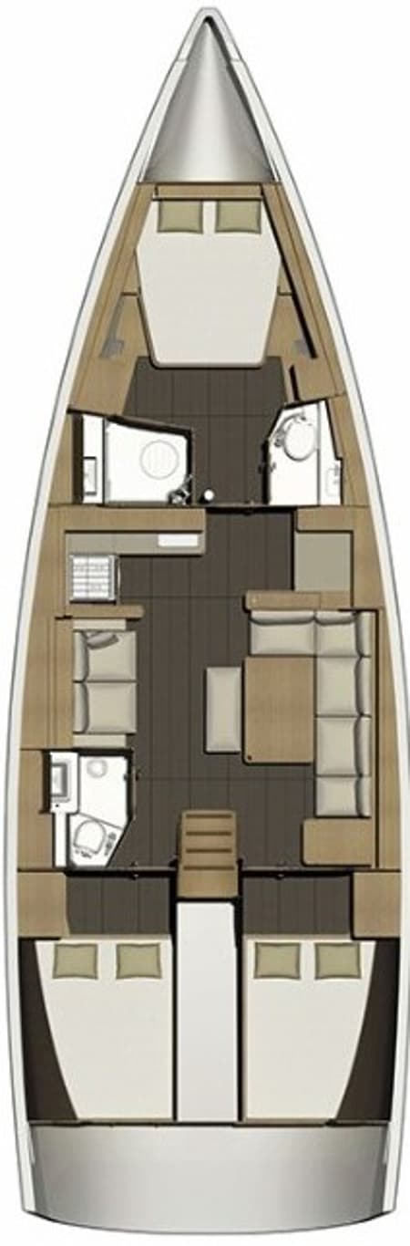 Charter Rental Sailboat Siri in Croatia Layout | Yacht4Less