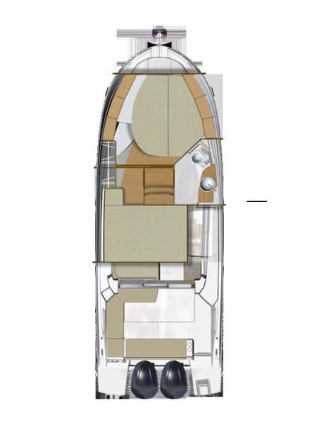 Charter Rental Motorboat Arya in Croatia Layout | Yacht4Less