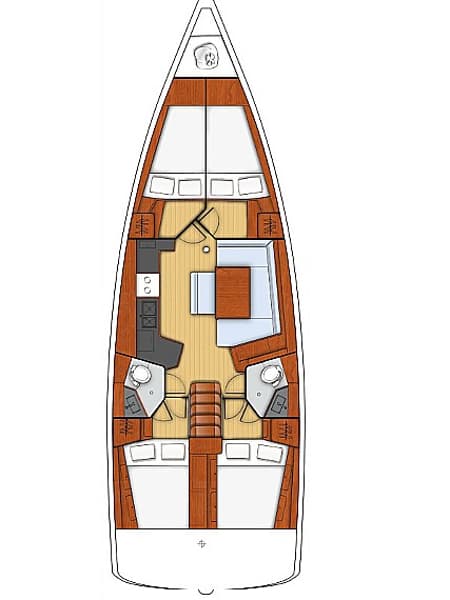 Charter Rental Sailboat Daedalus in Greece Layout | Yacht4Less