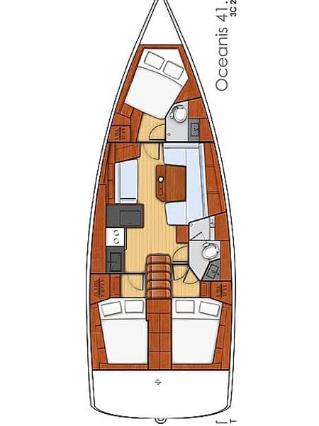 Charter Rental Sailboat Diamanti I in Greece Layout | Yacht4Less