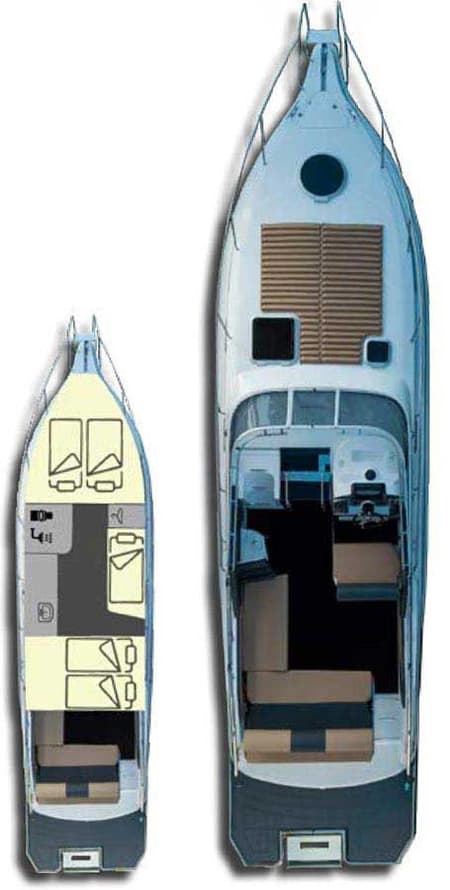 Charter Rental Motorboat Sky in Croatia Layout | Yacht4Less