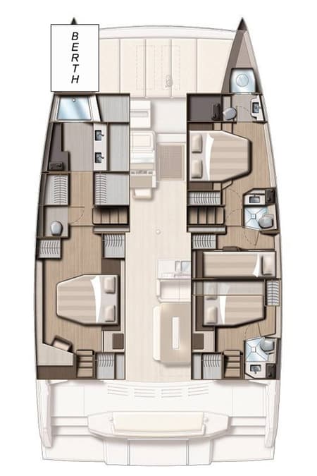 Charter Rental Catamaran Freedom in BVI Layout | Yacht4Less