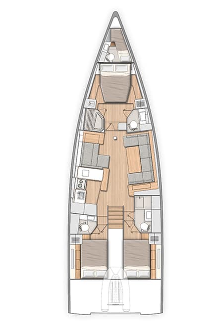 Charter Rental Sailboat Heartbeat in BVI Layout | Yacht4Less
