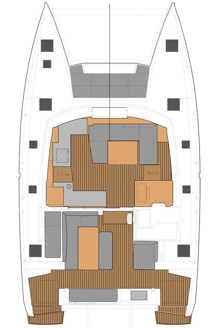 Charter Rental Catamaran Limin'_X in BVI Layout | Yacht4Less