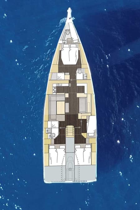 Charter Rental Sailboat F-ONE in Croatia Layout | Yacht4Less