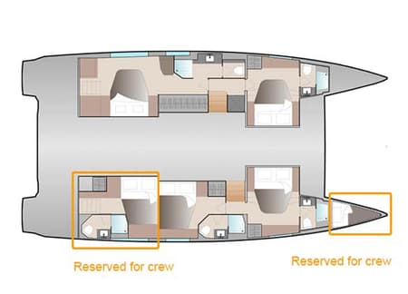 Charter Rental Catamaran Papa Charlie in Italy Layout | Yacht4Less