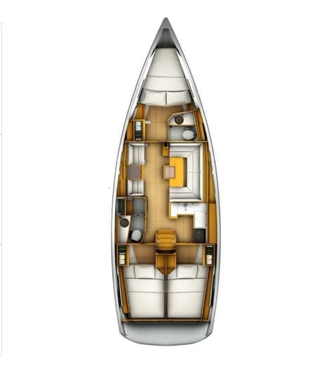 Charter Rental Sailboat Cavalier in Thailand Layout | Yacht4Less