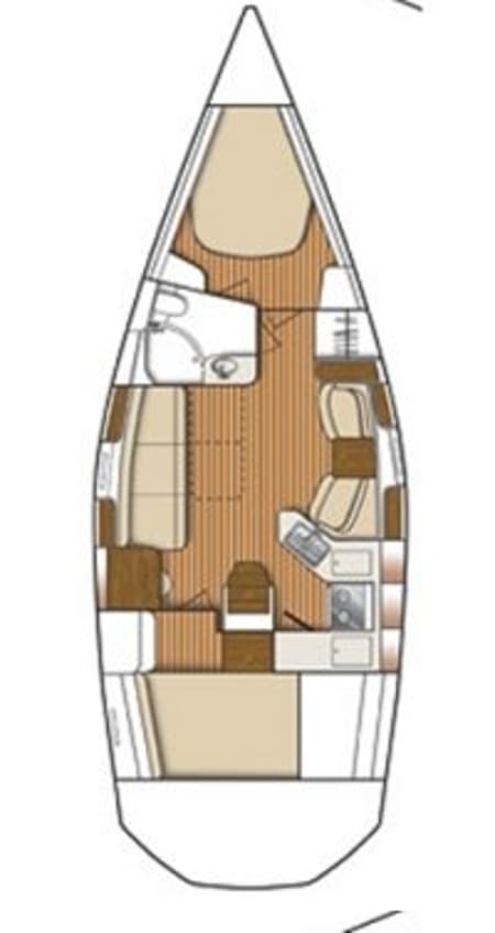 Charter Rental Sailboat Vag Alame in Thailand Layout | Yacht4Less