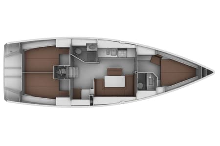 Charter Rental Sailboat Sylvia in Greece Layout | Yacht4Less