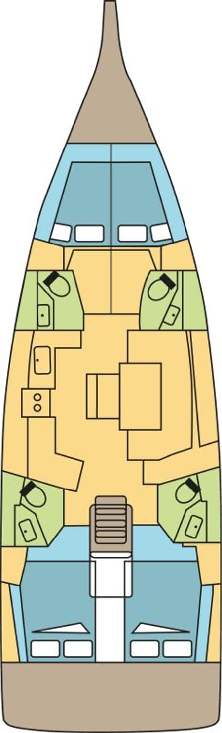 Charter Rental Sailboat PEONY in Italy Layout | Yacht4Less