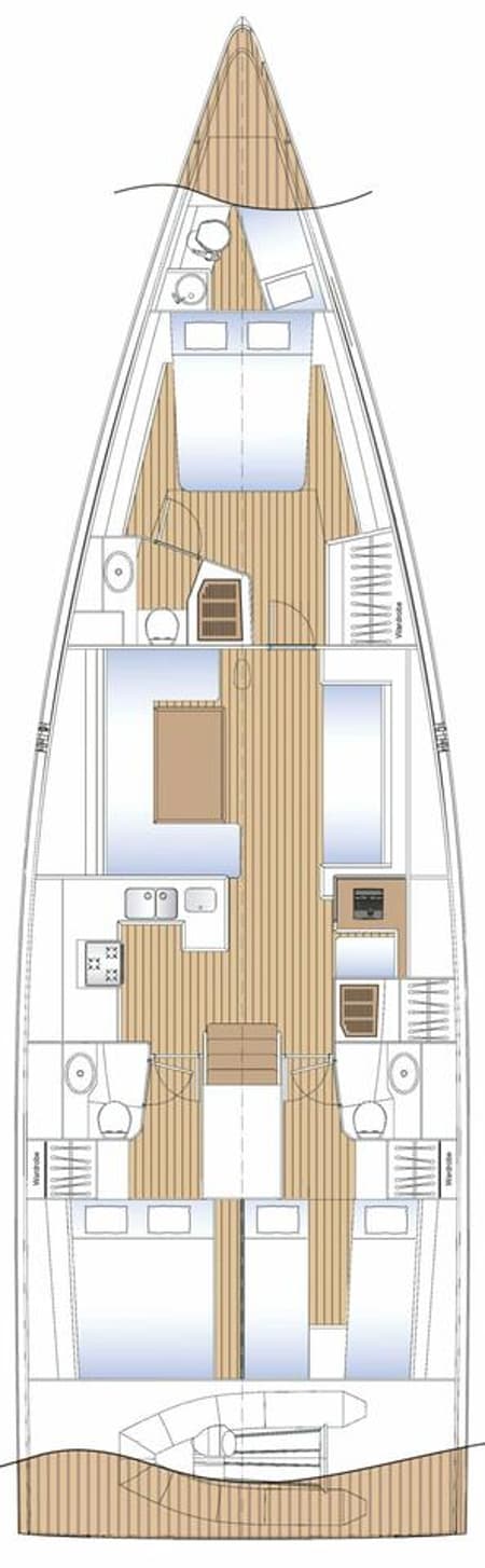 Charter Rental Sailboat Avalon in Italy Layout | Yacht4Less