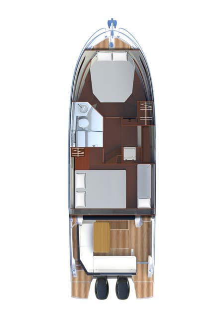 Charter Rental Motorboat Furiosa in Croatia Layout | Yacht4Less