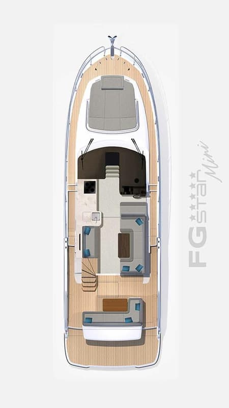 Charter Rental Motorboat FGStar Mini in Croatia Layout | Yacht4Less