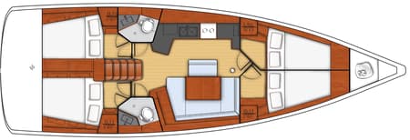 Charter Rental Sailboat Gaia in Italy Layout | Yacht4Less