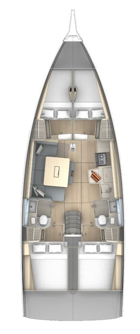 Charter Rental Sailboat Aniela in Croatia Layout | Yacht4Less
