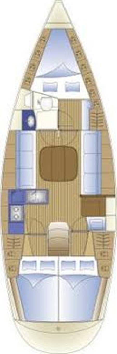 Charter Rental Sailboat Mystic in Croatia Layout | Yacht4Less