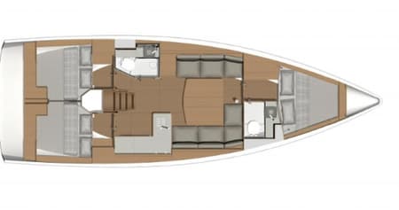 Charter Rental Sailboat Stella Marie IV in France Layout | Yacht4Less