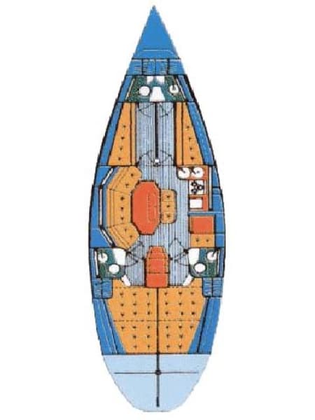 Charter Rental Sailboat Gem in Croatia Layout | Yacht4Less