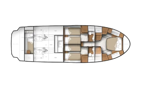 Charter Rental Motorboat Vegas in Croatia Layout | Yacht4Less