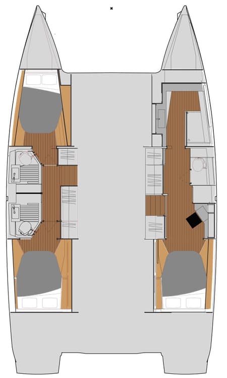 Charter Rental Catamaran Serenity Now in BVI Layout | Yacht4Less