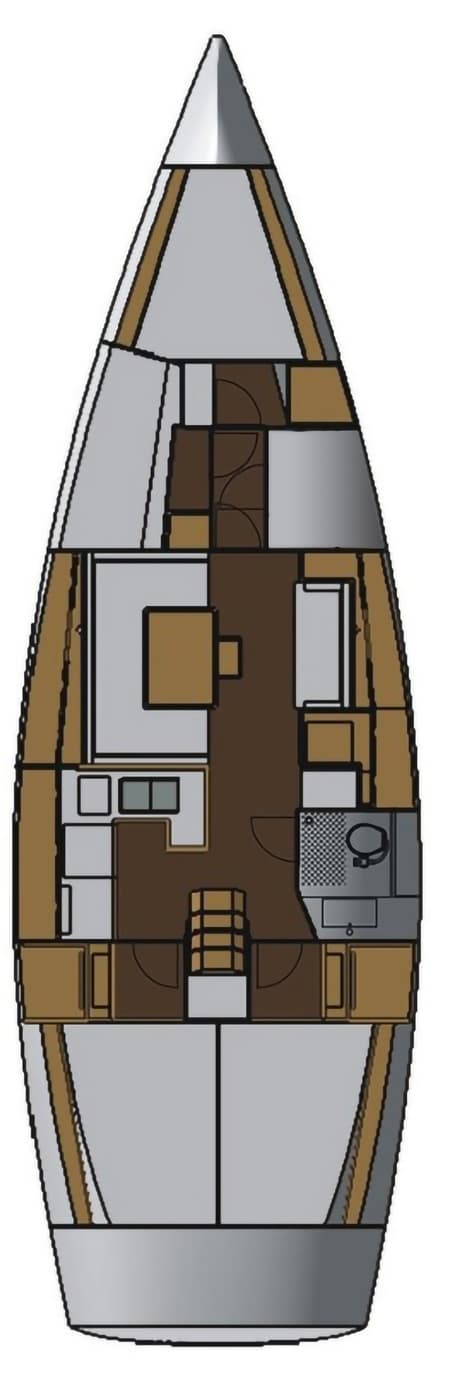 Charter Rental Sailboat Istros in Croatia Layout | Yacht4Less