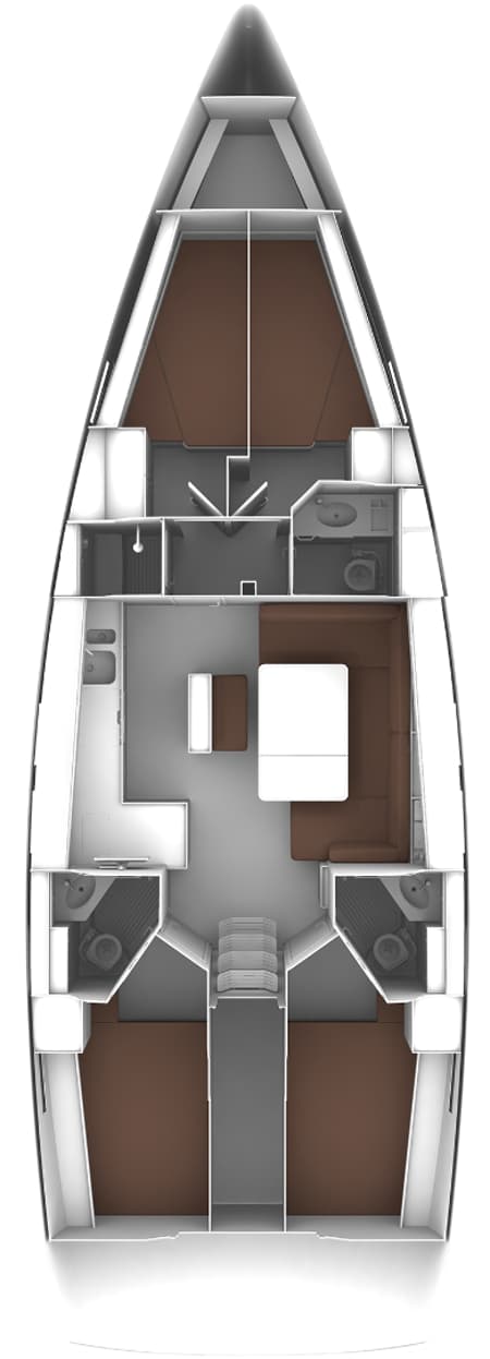 Charter Rental Sailboat Simba in Turkey Layout | Yacht4Less