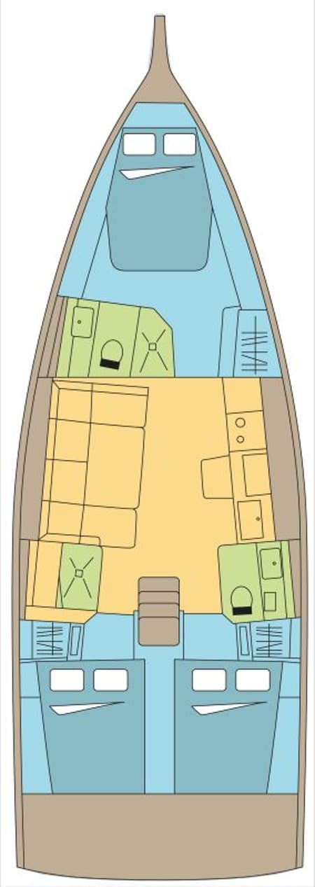 Charter Rental Sailboat  FUGUENMER in BVI Layout | Yacht4Less