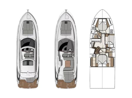 Charter Rental Motorboat Holly Four in Croatia Layout | Yacht4Less