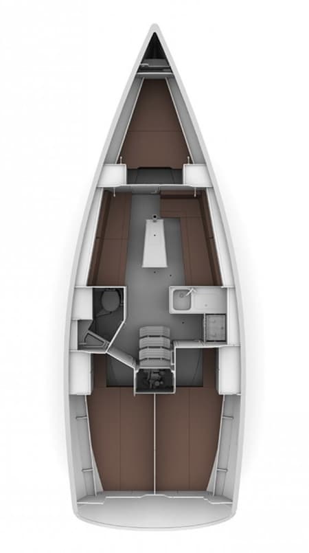 Charter Rental Sailboat Aria in Croatia Layout | Yacht4Less