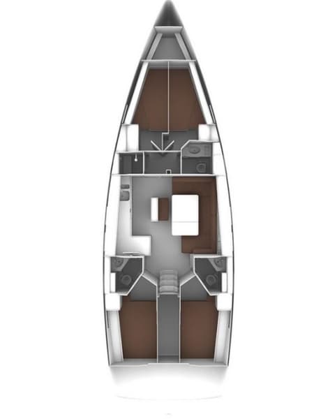 Charter Rental Sailboat Anett in Croatia Layout | Yacht4Less
