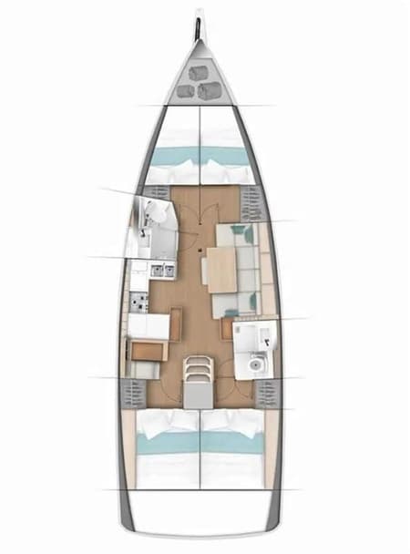 Charter Rental Sailboat Georgia in Greece Layout | Yacht4Less