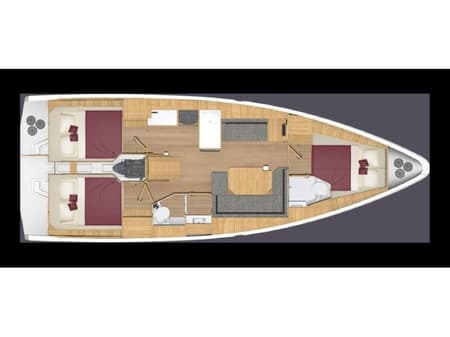 Charter Rental Sailboat Martini in Croatia Layout | Yacht4Less