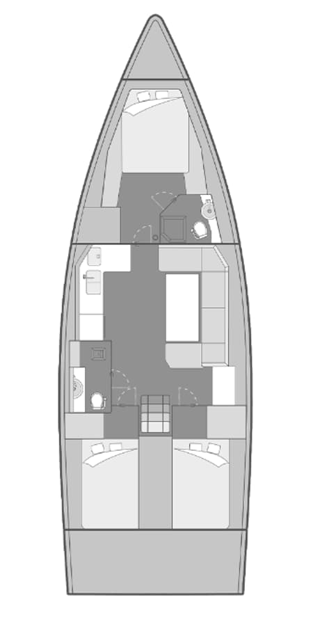 Charter Rental Sailboat Stargazer in Croatia Layout | Yacht4Less