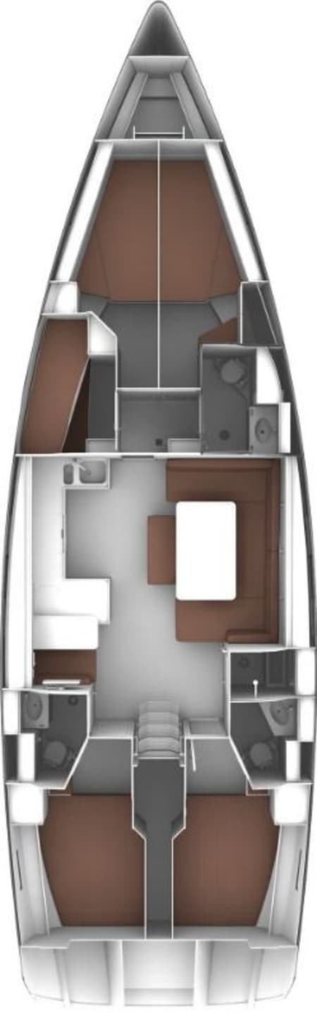 Charter Rental Sailboat Salvia in Greece Layout | Yacht4Less