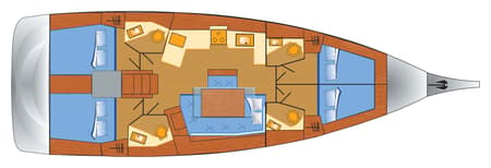 Charter Rental Sailboat Momo in Croatia Layout | Yacht4Less