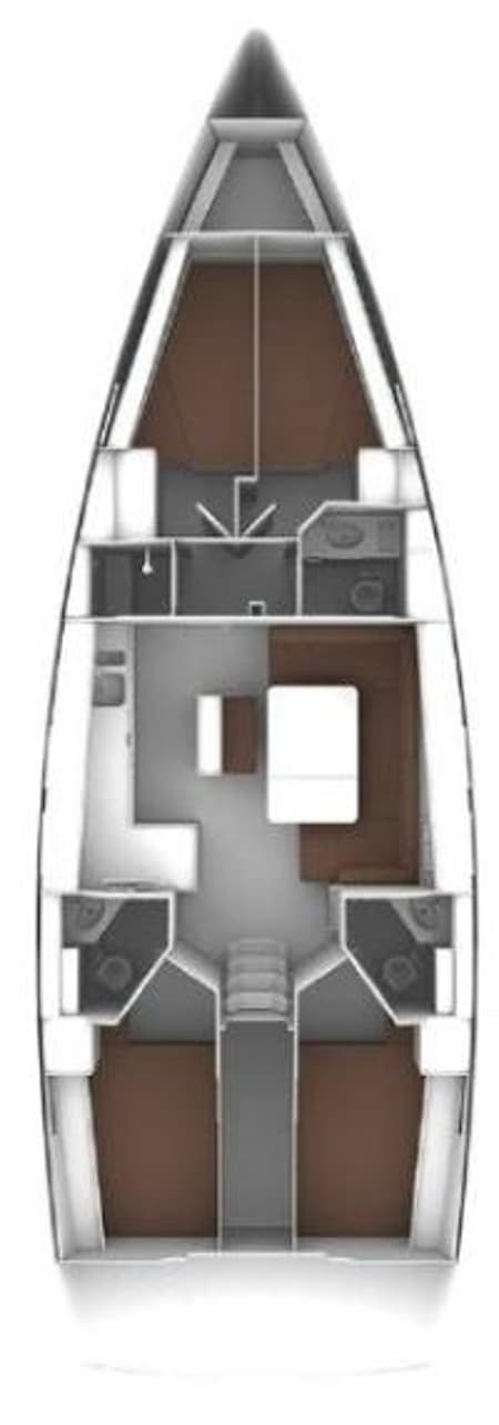 Charter Rental Sailboat Emma in Croatia Layout | Yacht4Less