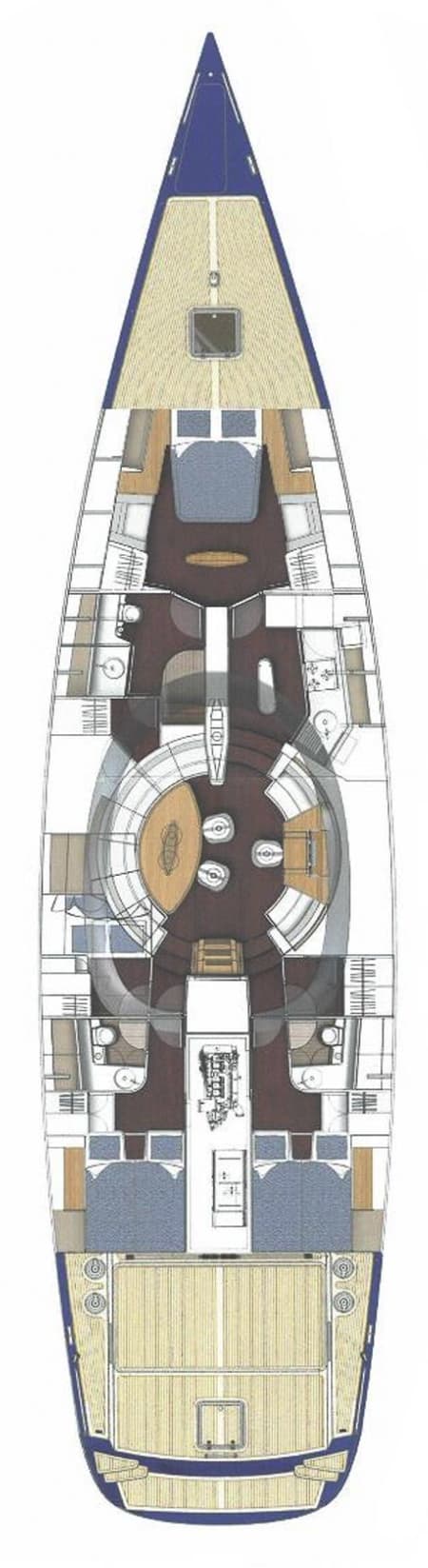 Charter Rental Luxury Yacht Meliti in Greece Layout | Yacht4Less