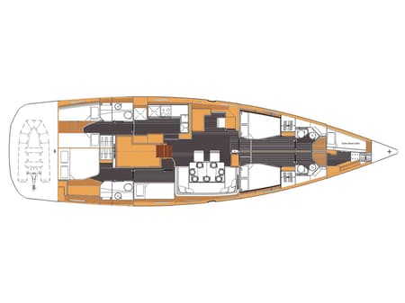 Charter Rental Sailboat Freedom in Croatia Layout | Yacht4Less