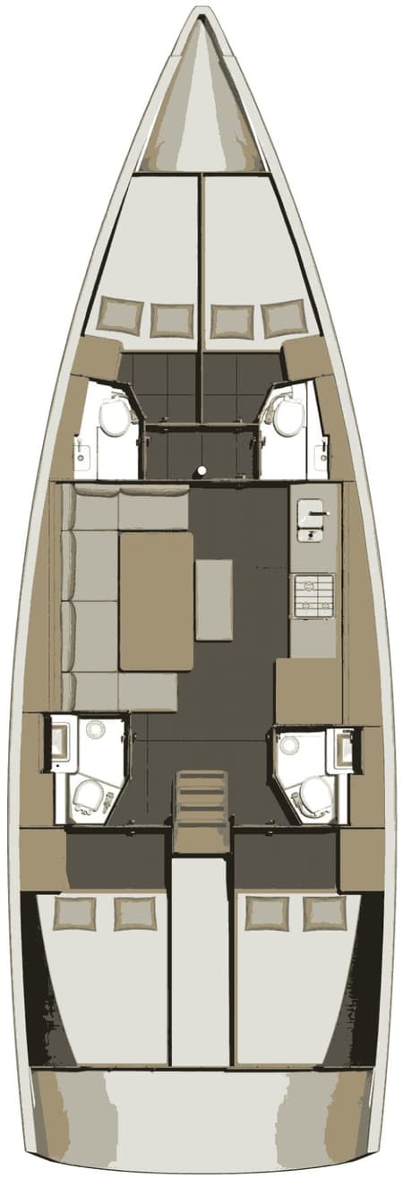 Charter Rental Sailboat Arianna in Italy Layout | Yacht4Less