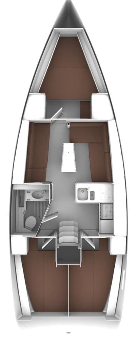 Charter Rental Sailboat Crypto in Croatia Layout | Yacht4Less
