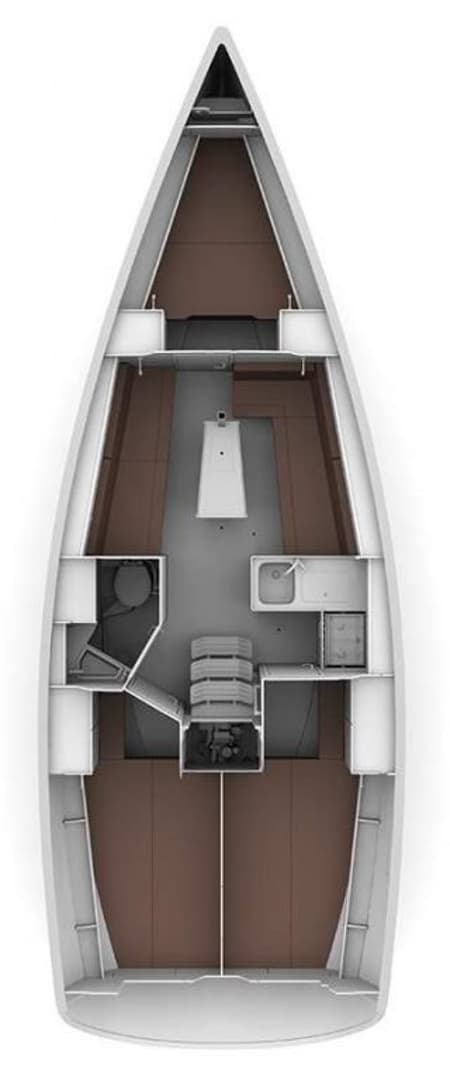 Charter Rental Sailboat Ziggy in Croatia Layout | Yacht4Less