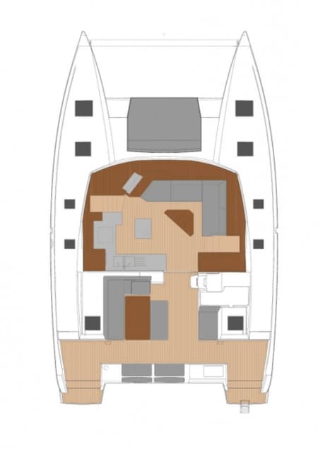 Charter Rental Catamaran Impossible Dream in Bahamas Layout | Yacht4Less