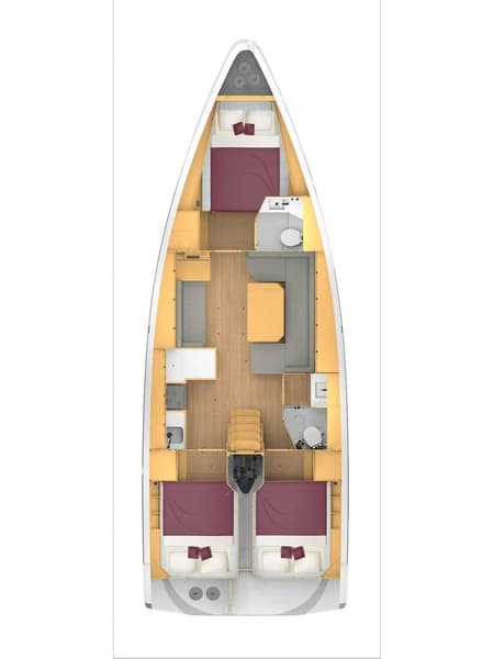 Charter Rental Sailboat Sorores in Turkey Layout | Yacht4Less