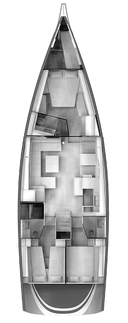 Charter Rental Sailboat Morea in Croatia Layout | Yacht4Less