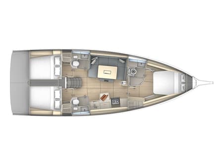 Charter Rental Sailboat Moma in Croatia Layout | Yacht4Less