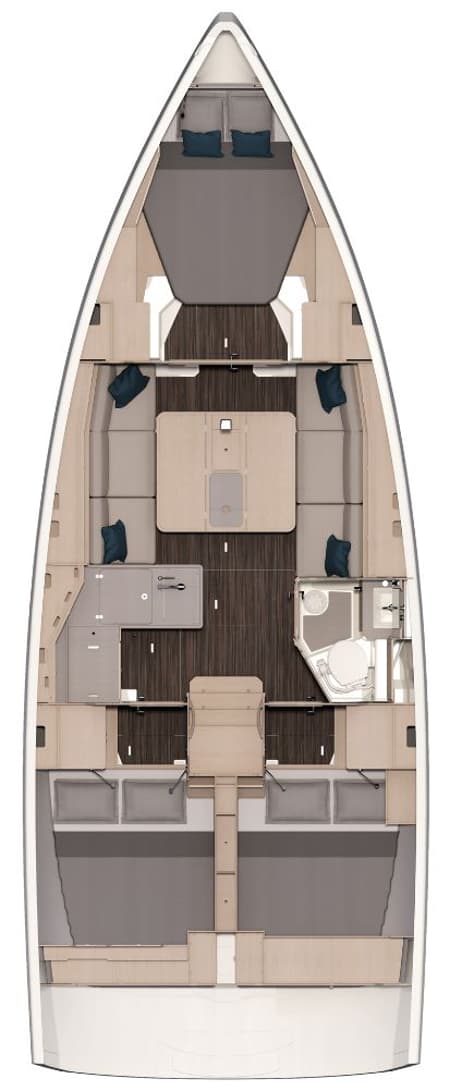 Charter Rental Sailboat BOLERO in Croatia Layout | Yacht4Less