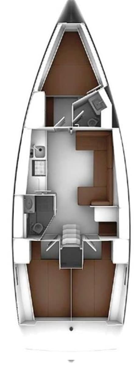Charter Rental Sailboat Hermes in Greece Layout | Yacht4Less