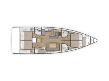 Charter Rental Sailboat Eli in Greece Layout | Yacht4Less