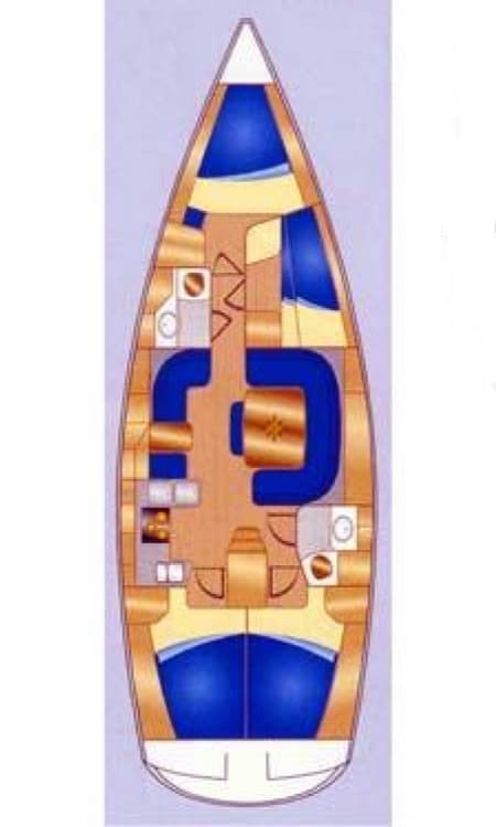 Charter Rental Sailboat Pia in Slovenia Layout | Yacht4Less