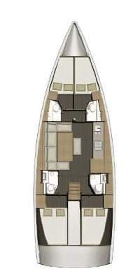 Charter Rental Sailboat Erco in Croatia Layout | Yacht4Less